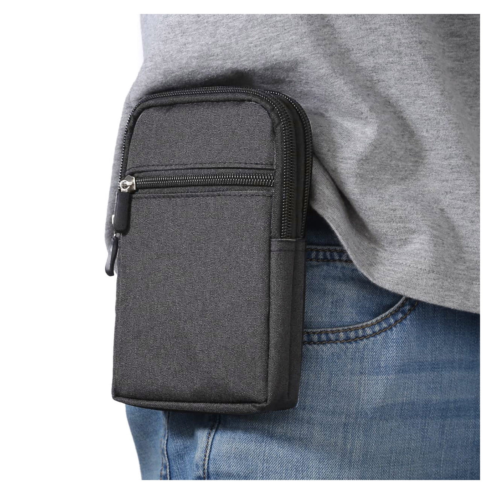 WOXINDA Phone Pocket Case Zipper Phone Denim Fashion Waterproof Mobile  Universal Bag Waist Packs