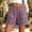 Purple1, variant on Kojanyu Women's Cotton Casual Athletic Biker Shorts Elastic Waist Workout Button Shorts with Pockets, S-XXL