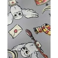 thumbnail image 6 of Harry Potter Travel Rope Tote Bag Carry-On Gryffindor Hedwig Glasses Gray, 6 of 7