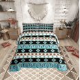 thumbnail image 2 of Erosebridal Blue Aztec Patchwork Bedding Twin Comforter Set, Rustic Cow Skull Tribal Dreamcatcher Down Comforter, Reversible 2 Pieces, 2 of 8