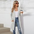 thumbnail image 4 of Women's Knitted Cardigan Long Sleeve Loose Sweater Casual Cardigan with Pockets Autumn, 4 of 5