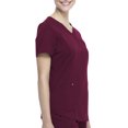 thumbnail image 4 of Scrubstar Short Sleeve Mock Neck Wrap Scrub Top (Women's), 1 Count, 1 Pack, 4 of 8