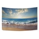 thumbnail image 4 of ABPHQTO Tapiz de playa y océano, decoración para colgar en la pared, decoración del hogar, sala de estar, dormitorio, 150x200 cm, 4 of 4