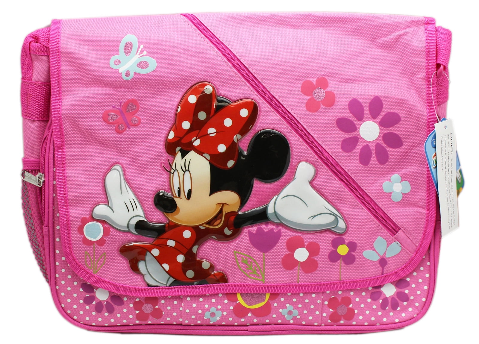 Disney's Minnie Mouse Flowery Springtime Pink Colored Kids Messenger