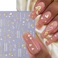 thumbnail image 3 of TANYOOTO Calcomanías para uñas de San Valentín, 4 piezas, diseño de corazones, 3 of 9