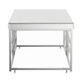 thumbnail image 5 of Geometric Frame Rectangular Coffee Table Chrome, 5 of 5