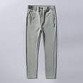 thumbnail image 4 of Puntoco Pantalones casuales de otoño para hombre, sueltos y versátiles, pantalones de pierna recta de color sólido con bolsillos, 4 of 4