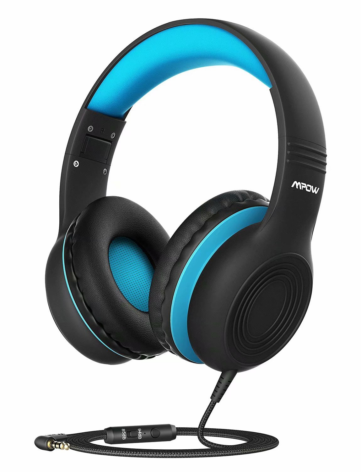 HD Sound Sharing Function Headphones for Children Boys Girls New Version Mpow CH6 Volume Limited Safe Foldable Headset w/Mic for School Kids Headphones Over-Ear/On-Ear BlackBlue