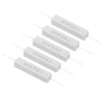 thumbnail image 1 of Unique Bargains 5 Pcs Résistances 3 Ohms, Résistance Céramique 10W Kit de Résistance de Puissance Tolérance 5 % pour Adaptateurs Audio, 1 of 4