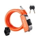 thumbnail image 3 of Candado de cable para bicicleta antirrobo de acero resistente e impermeable, accesorio para ciclismo Naranja, 3 of 8