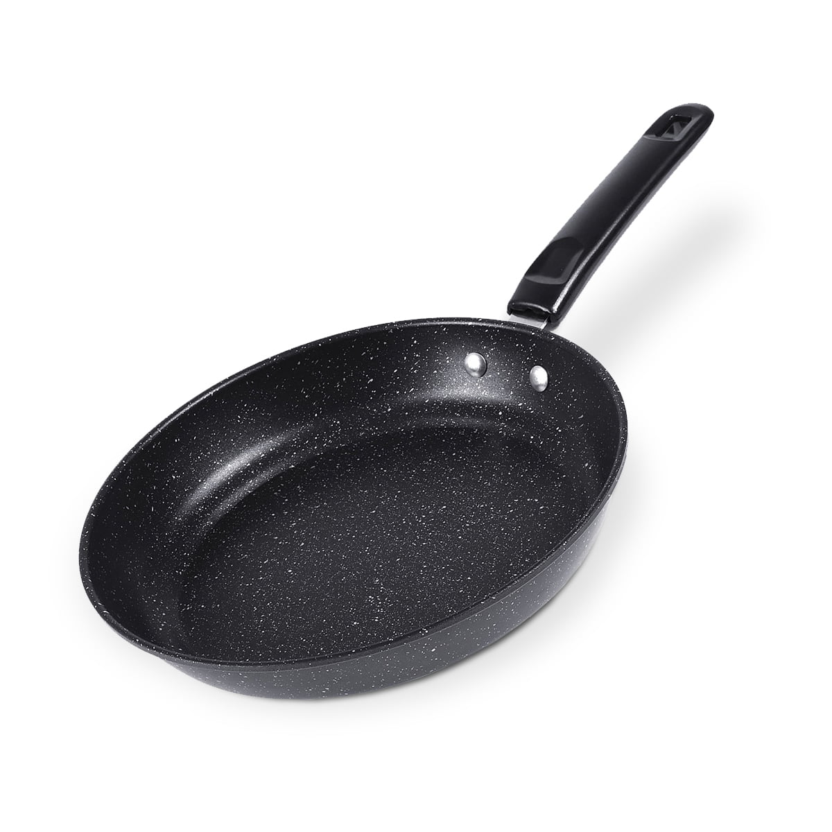 Non Stick Black Frying Pan GRANITE Marble Coated For Gas Electric Induction Hob 