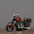 thumbnail image 7 of HengDidi Vintage Style Metal Motorcycle Model Decor - Exquisite Handcrafted Desktop Sculpture for Bedroom or Office Decoration - Antique Finish Collectible Figurine in Brown, 7 of 7