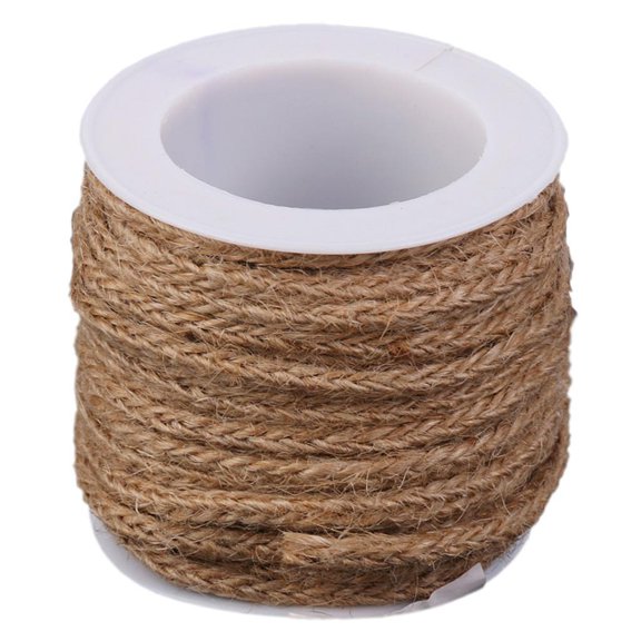 Natural Rustic Jute Hessian Gift christmas Wrap Rope 5M , as described, D D