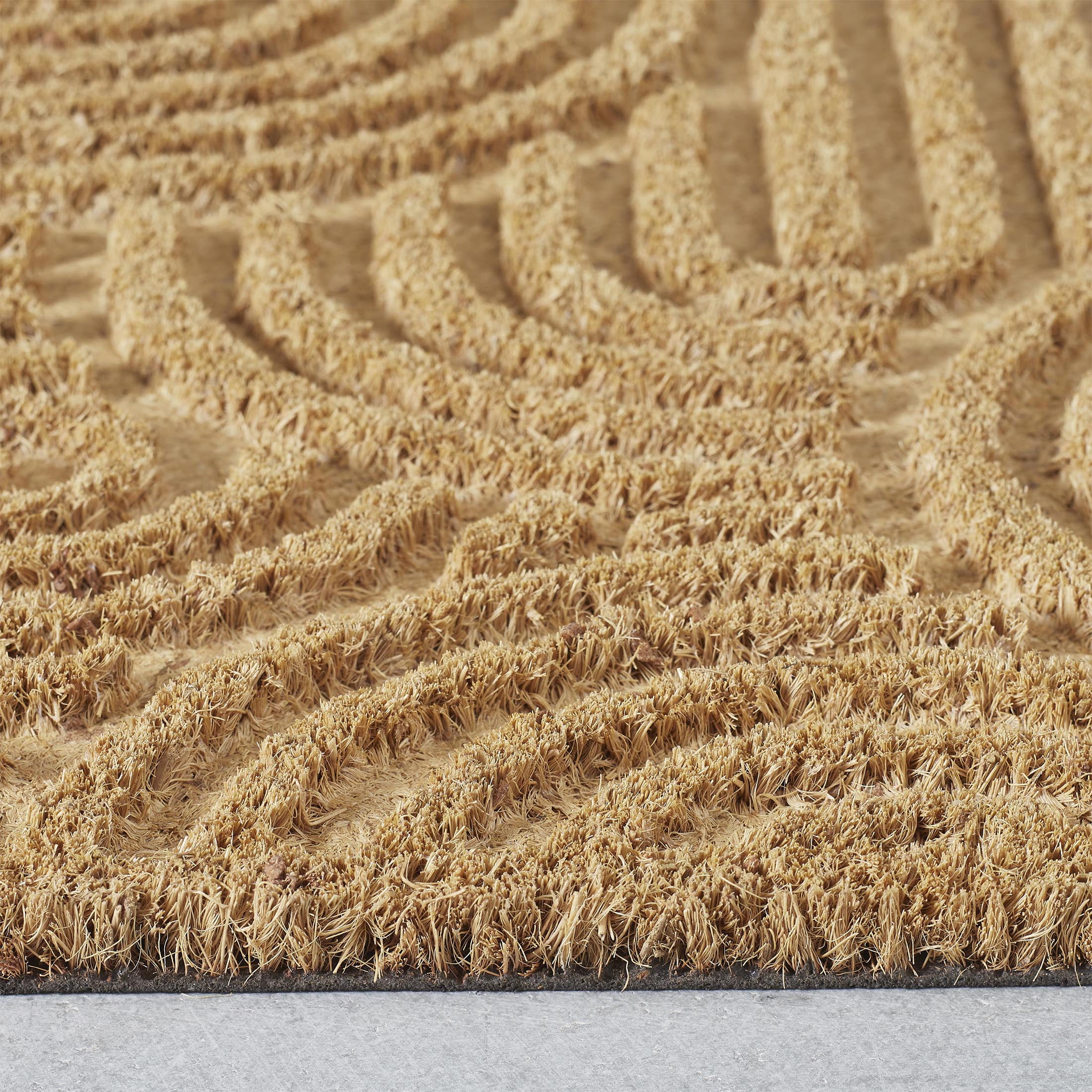 Beautiful Geometric Doormat, 18" x 30", Natural, by Drew Barrymore