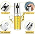 thumbnail image 2 of Myriann 100ML Kitchen Oil Spray Bottle Glass Oil Pot Stainless Steel Olive Oil Sprayer Leak-proof Drops BBQ Oil Dispenser Cooking Tools, 2 of 7