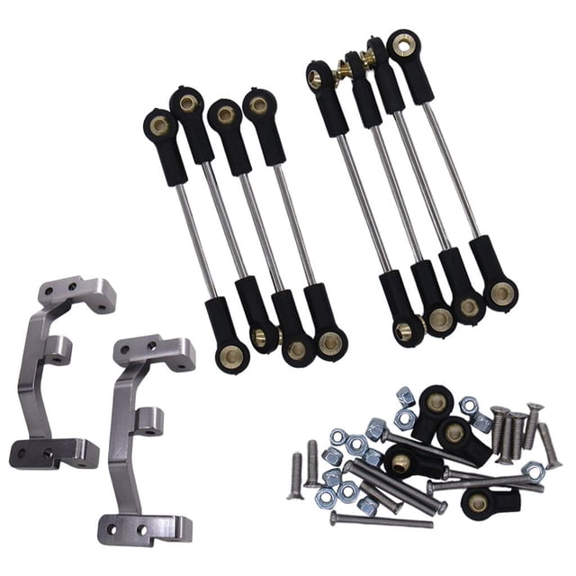 8 varillas de enlace de aluminio 1:16 para WPL B1 B14 B24 B24 C24 modelo Crawler Buggy Paquete B