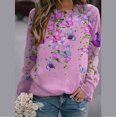 thumbnail image 1 of Puntoco moda mujer estampado manga larga cómoda transpirable cuello redondo camisa tops Puntoco Puntoco-1396, 1 of 9