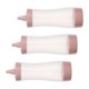 thumbnail image 2 of FELTECHELECTR 3 botellas transparentes flexibles de 350 ml: recipientes flexibles rellenables para aderezos, kétchup y salsa barbacoa. Dispensador de salsas para picnic y camping., 2 of 6