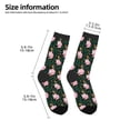 thumbnail image 2 of Naloa Pink Sleeping Fox Kids Socks Unisex Kids and Toddlers' Crew Socks, ,1 Pairs, 2 of 5