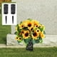thumbnail image 4 of 6pcs Pstic Cemetery Grave Flower Vase Bck Artificial for Grave Zulema none, 4 of 8
