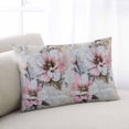 thumbnail image 2 of Vintage Spring Floral Throw Pillow Cover 24 x 36 Inch Decorative Pillow Cover Pink Summer Botanical Retro Flowers Lumbar Pillowcase Seasonal Rectangle Cushion Case for Couch Sofa Bed Living Room, 2 of 7