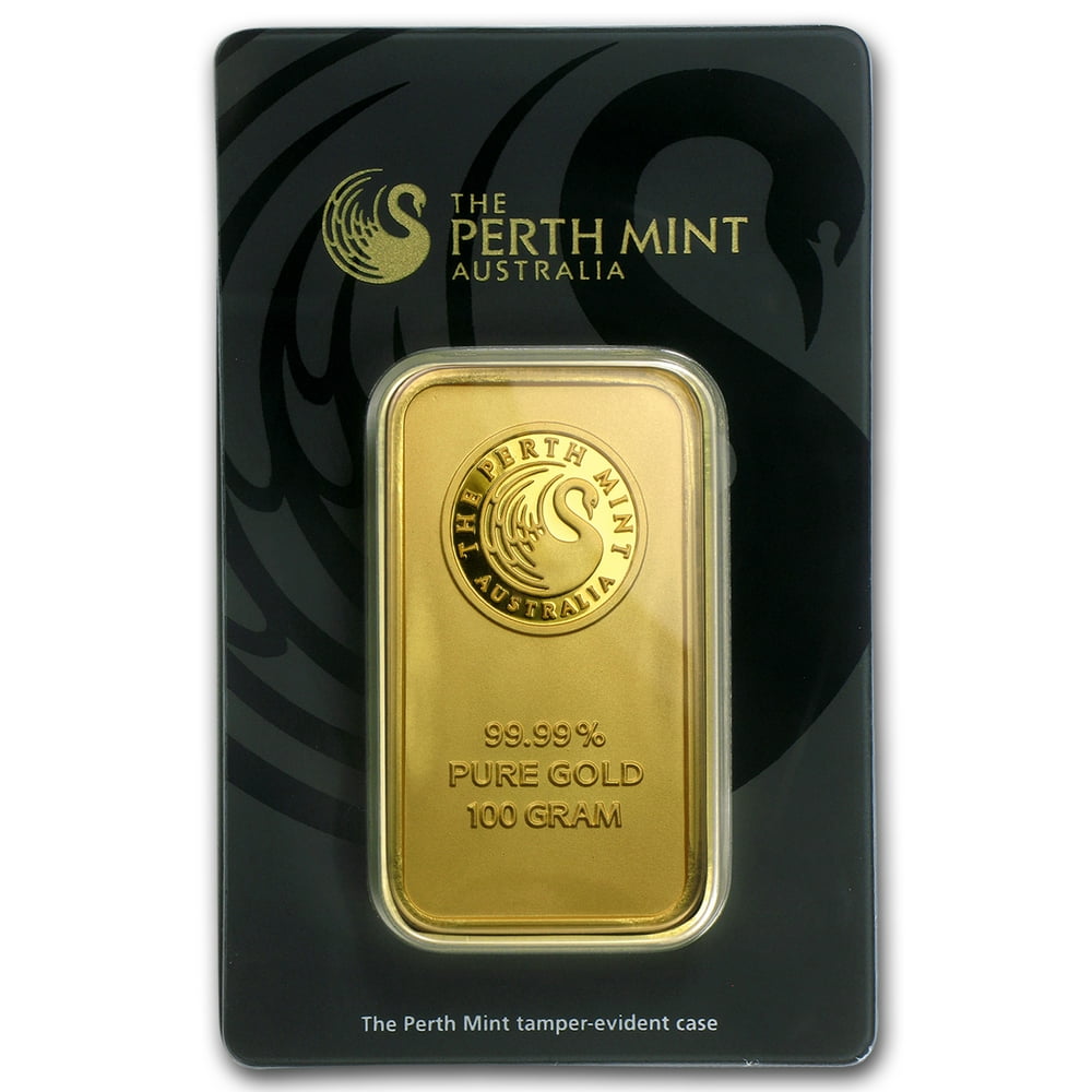 Perth Mint 100 gram Gold Bar Perth Mint (In Assay)