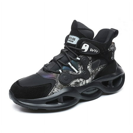 

HOLEX Men s High-Top Lace-Up Stylish Basketball Shoes: Shock Absorption Comfortable Non-Slip Sneakers