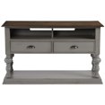 thumbnail image 1 of Progressive Table de Console de Colonnades en Gris Vieilli et Chêne, 1 of 3