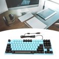 thumbnail image 1 of Desktop Laptop Keyboard, Wired Gaming Keyboard Color Backlit Design Ergonomic Design  For Notebook Computers For Desktop Black,Dark Blue,Blue And Black, 1 of 8