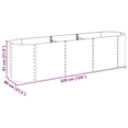 thumbnail image 2 of vidaXL Raised Garden Bed Raised Flower Bed Raised Garden Box Galvanized Steel, 2 of 9