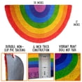 thumbnail image 3 of MAINEVENT Rainbow Half Round Doormat 30x17 Inch, Summer Outdoor Welcome Mat for Outside, 3 of 9