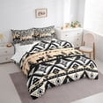 thumbnail image 3 of Castle Fairy Animal Bear Deer Bedding Comforter Set 7pcs for Female Men Women,Abstract Geometric Queen Bedding Sets Super Cozy,Boho Tribal Aztec Queen Sheet Sets,Luxury Bedroom Decor,Reversible, 3 of 8