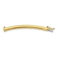 thumbnail image 1 of Diamond2Deal 14K Or Jaune 4 mm Rallonge Oméga Légère pour Collier pour Femmes 2 Pouces, 1 of 4