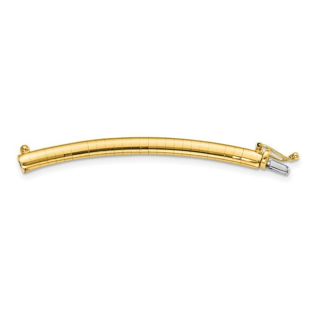 Diamond2Deal 14K Or Jaune 4 mm Rallonge Oméga Légère pour Collier pour Femmes 2 Pouces