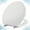 White, variant on Angol Shiold Wood Round Toilet Seat, White Toilet Seat, Easy Clean, Metal Hinges (Round 16.5'', White)