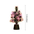 thumbnail image 4 of hengsof Colorful Fiber Optic Christmas Tree, Artificial Mini Christmas Tree, Tabletop Small Xmas Tree with Stars Holiday Home Decorations, 4 of 6