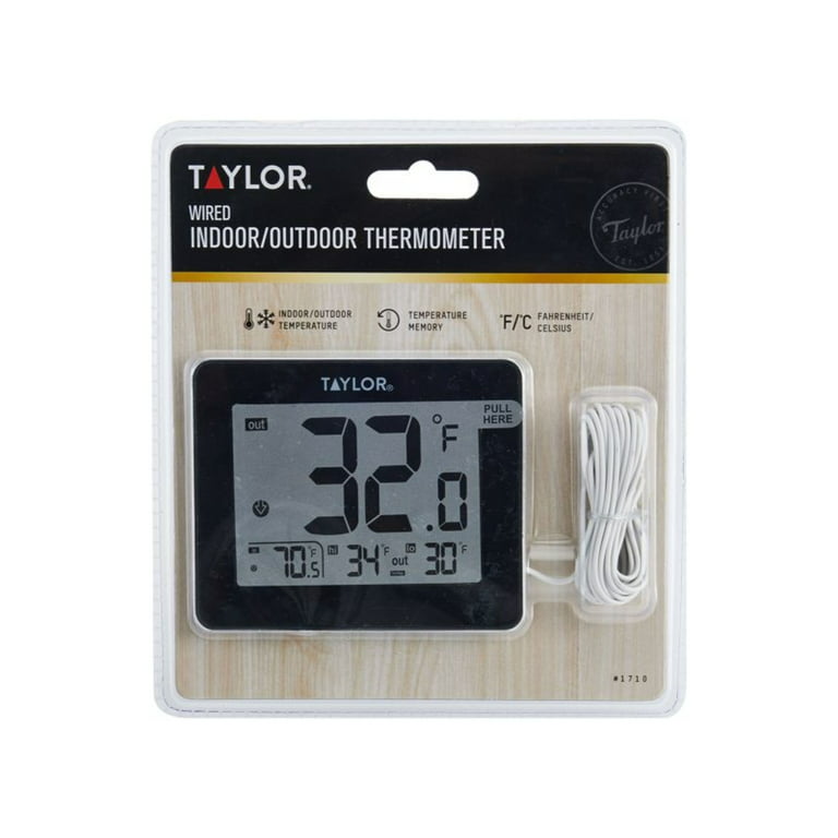 Taylor Precision Products 3519FDA Waterproof Digital Thermometer with 1.5 mm Probe, 0.88' Height, 8.5' Width, 5.0' Length