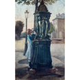 thumbnail image 3 of André Gill 16x24 Black Modern Framed Museum Art Print Titled - A Wallace Fountain (1880), 3 of 5