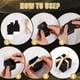 thumbnail image 4 of Favor Boxes Jutom Mini, 100 unidades de papel negro con cinta dorada, 4 of 7
