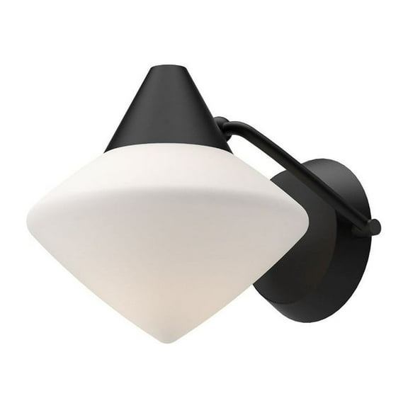 WV537508MBOP-Alora Lighting-Nora - 1 Light Bath Vanity-8.13 Inches Tall and 8 Inches Wide-Matte Black Finish