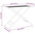 thumbnail image 4 of vidaXL Folding Garden Table 110x55x75 cm Bamboo, 4 of 5