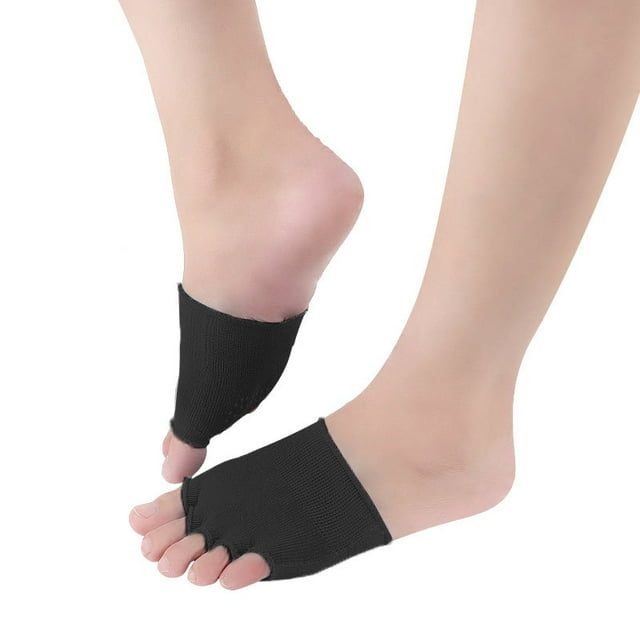 Womens Exposed Half Toe Socks Fashion Non Slip Open Toe Five Toe Socks For Pilates Barre Yoga New