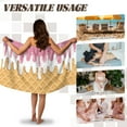 thumbnail image 5 of Yuyamidu Ice Cream Towel Wrap for Women Breathable Knee Length Bath Wrap with Pocket Large Bath Towels Adjustable Shower Wrap Towel for Ladies Home Bath Sheets Size L, 5 of 7