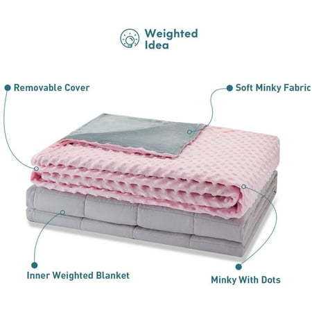 Weighted Idea Heavy Weighted Blanket 25 lbs with Removable Cover 60