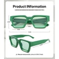 thumbnail image 4 of Sunglasses Pro Acme Square Thick Frame UV400, paquete de 3 unidades para hombre y mujer, 4 of 6