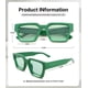thumbnail image 4 of Sunglasses Pro Acme Square Thick Frame UV400, paquete de 3 unidades para hombre y mujer, 4 of 6
