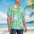 thumbnail image 5 of Balery Icecream Truck Print Men's Hawaiian Shirts Short Sleeve Beach Shirt Relaxed Fit Vacation Button Down Shirts-Large, 5 of 9
