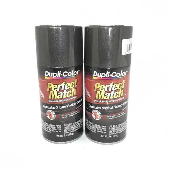Duplicolor BUN0090-2 PACK Perfect Match UNIVERSAL BLACK METALLIC Automotive Paint - 8oz