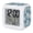 Dusty Blue, White, Gray, variant on Dusty Blue Coastal Starfish Digital Alarm Clock for Bedrooms,Smart LED Alarm Clock with 7 Color Changing Night Light,Ocean Sea Shells Nautical Marine Silent Wake Up Clocks for Sleep Study 3.2"x3.2"