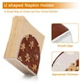 thumbnail image 4 of Gingerbread Man Repeat Pattern Thick U Shape Acrylic Napkin Holder Non Slip Space Saving for Kitchen, 4 of 9